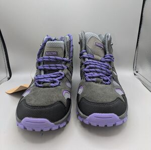 Pacific Trail Diller Hiking Boots Women's Size 6 Purple Gray Suede